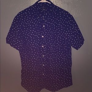 Button down polka dot shirt